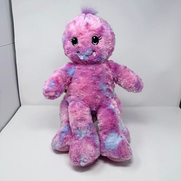 Build a Bear Workshop Octo-Fun Octopus Plush Pink Blue Swirl 2014 Stuffed Animal - Picture 11 of 11